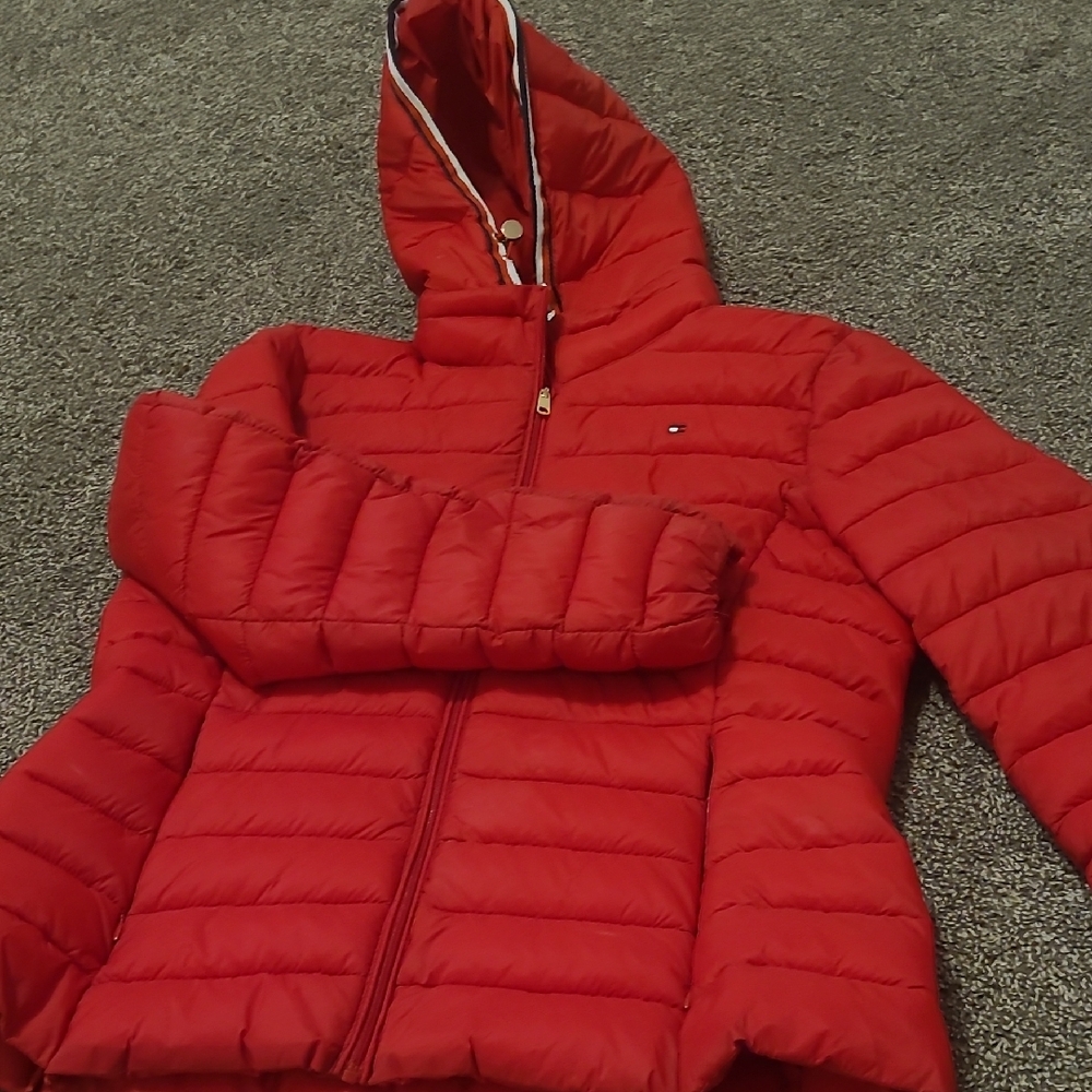 Tommy Hilfiger Red Bomber Jacket